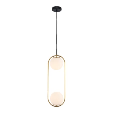QTS-B1823C - 190*H1000 130mm ball E27- GAB+WH - Iron plating+Glassعلاقي بيوليما