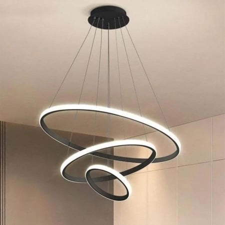LED chandelier-246A BK-LED ثريا جلاكسي رينج الأسود