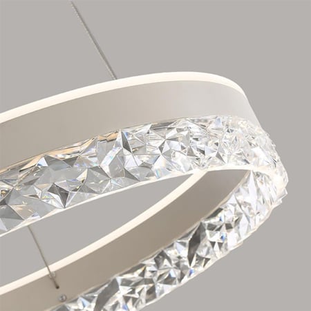 LED chandelier-821 WH-LED ثريا كريستال رينج الابيض