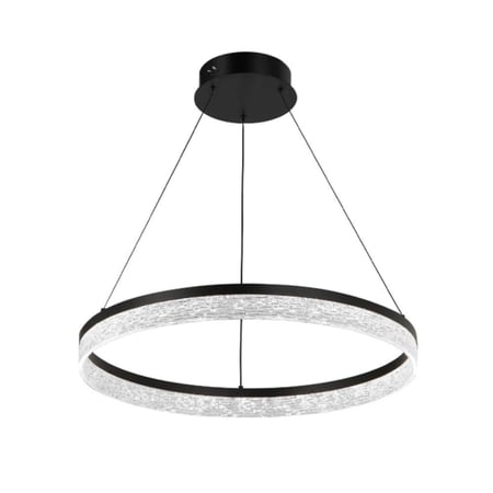 LED chandelier-821 BK-LED ثريا كريستال رينج الأسود