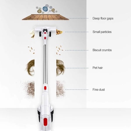 مكنسة لاسلكية 3in1 جاف من شركة hair سعة 2200mAh