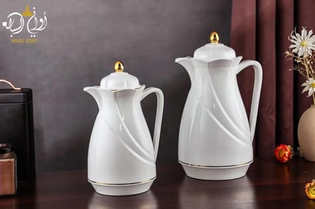 طقم ترامس لورى ابيض 1+1 لتر