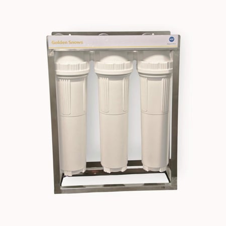 فلتر جامبو لتنقية الخزانات 3 مراحل هيكل ستانلس ستيل مقاوم للصدا