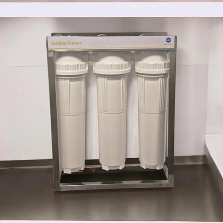 فلتر جامبو لتنقية الخزانات 3 مراحل هيكل ستانلس ستيل مقاوم للصدا