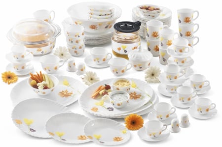 طقم الأوركبال الفرنسي من شركة Luminarc (96 قطعة) –Aquarella