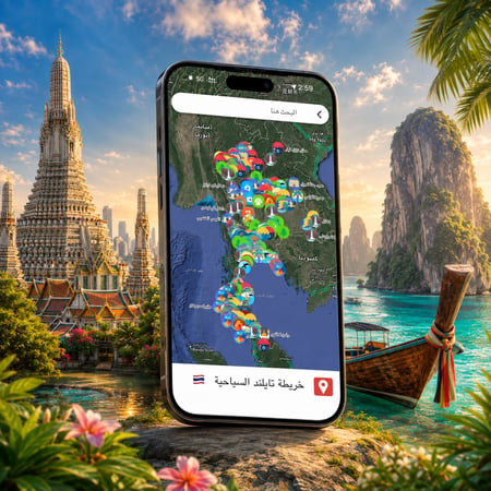 خريطة تايلند السياحية 2026 ©