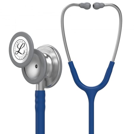 سماعة ليتمان الاصلية كلاسيك ازرق بحري 3M Littmann Classic III Stethoscope, Navy BlueTube-Smoke Edition, 27 inch