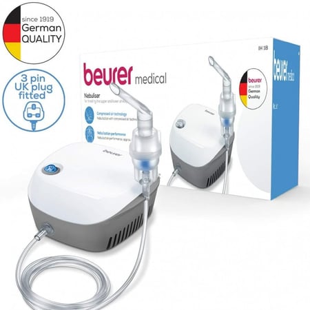 جهاز استنشاق البخار نيبولايزر يعمل بضاغط اي اتش 18 من بيرور