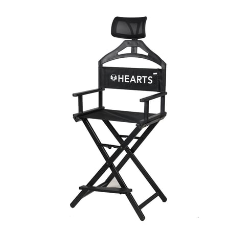 هارتس كرسي ميكب احترافي قابل للطي مع مسند رأس حقيبة حمل