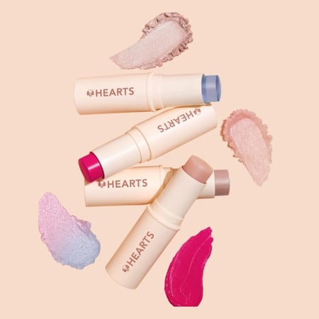 هارتس مجموعة الخدود الطبيعية-pink Glow Cheeks