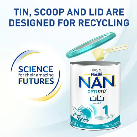حليب نان 1 لدعم التطور الذهني والجسدي للرضيع