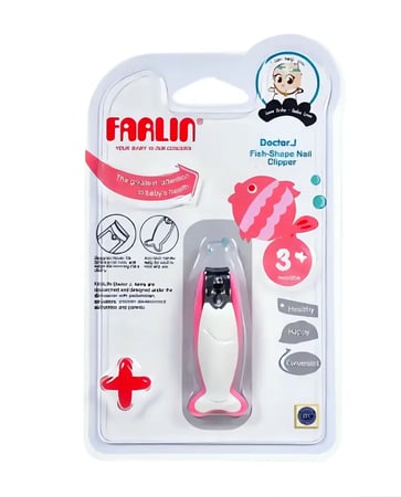 مقص أظافر فارلين للأطفال الرضع مع مخزن للنشارة