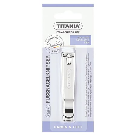 قصافة أظافر القدم تيتانيا 8 سم مطلية بالكروم