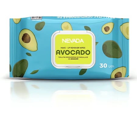 مناديل نيفادا المبللة لازالة المكياج بالافوكادو