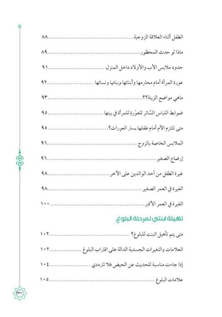 المباح من الكلام فى التربية العفيفة بالإسلام
