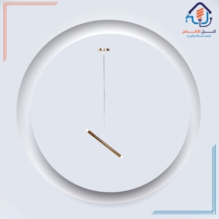 نجف مودرن ذهبي لون الانارة اصفر 5 واط مفرد