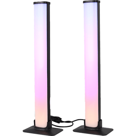 مصباح طاولة غطاء اسود لون انارة RGB مزدوج ثنائي