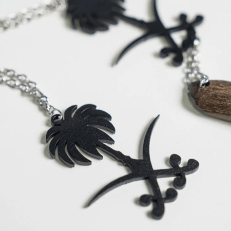 تعليقة سيارة سيفين ونخلة + بخور