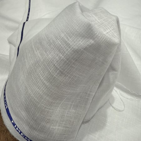 كتان بالاياف الطبيعية ابيض