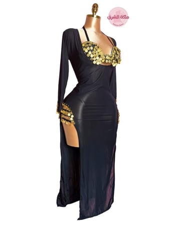 بدلة رقص الملكة سمسمة (قطعتين) (أسود)