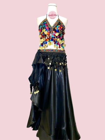 بدلة رقص شرقي سوداء