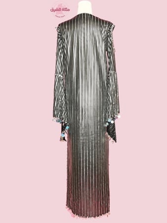 بدلة رقص الملكة سمية الخشاب (فضي) (حزام مجاناً)