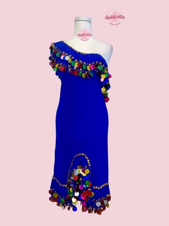 بدلة رقص ملكة الاسكندرية (ازرق مع الوان)