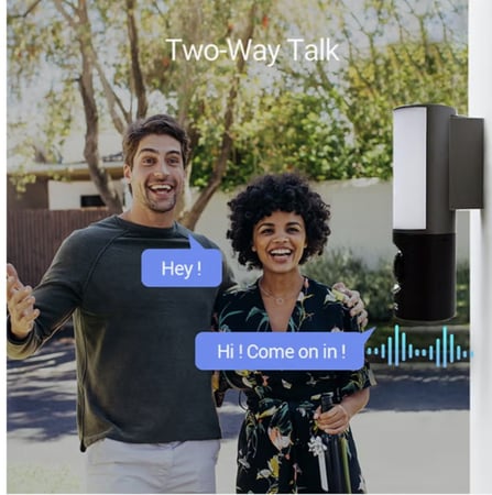 LC3 كاميرا ايزفيز ذكية للأمان على الحائط مع إضاءة