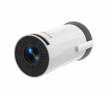 بروجكتور ذكي FTTEGO FTTE-502 – بروجكتور محمول بنظام أندرويد وواي فاي، دقة Full HD وقاعدة دوارة 180° مع تصحيح تلقائي