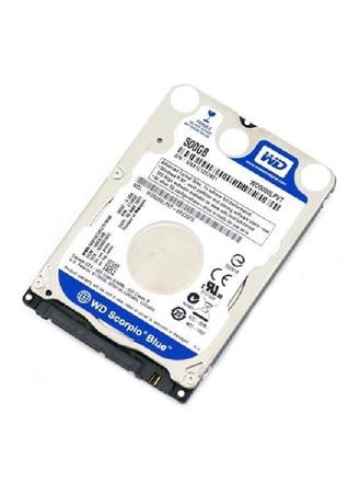 ويسترن ديجيتال (WD) 2.5" سكوربيو بلو 500 جيجابايت – قرص صلب عالي الأداء للابتوب والكمبيوتر