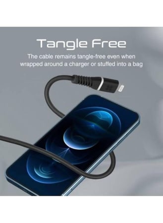 كابل USB-C إلى موصل Apple Lightning بقوة 20 واط، بطول 1.2 متر، اللون أسود، من PROMATE، رقم المنتج 6959144060712
