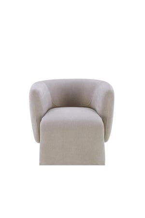Custy Curved Armchair, Grey