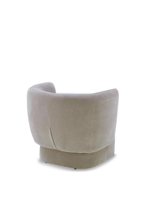 Custy Curved Armchair, Grey