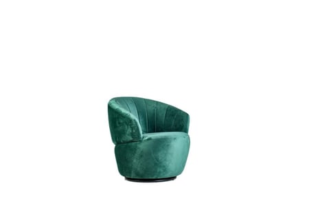 Dance Swivel Armchair, Green