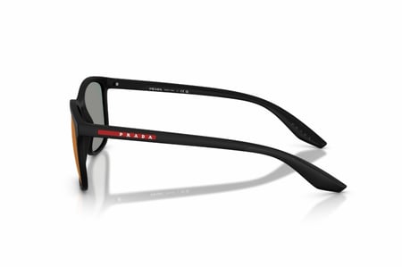 نظارة شمسية برادا رجالية مربعة PS A08 1BO-08F بعدسات حمراء