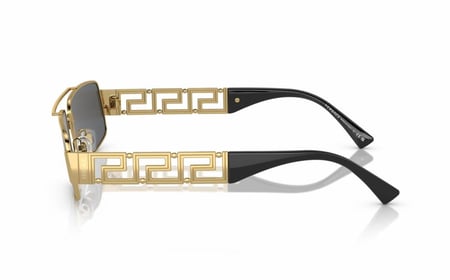 نظارة فيرزاتشي شمسية نسائية VE 2257 1002-87 بإطار معدني ذهبي