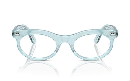 نظارة طبية راي بان change Wayfarer Oval RX 2242V 8293 بإطار أزرق متغير