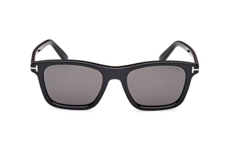 نظارة شمسية توم فورد رجالية مربعة بعدسات رمادية  Barron FT1179 01D