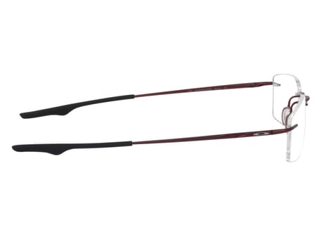 نظارة طبية اوكلي تيتانيوم رجالية OO 3122 04 بتصميم رياضي أحمر