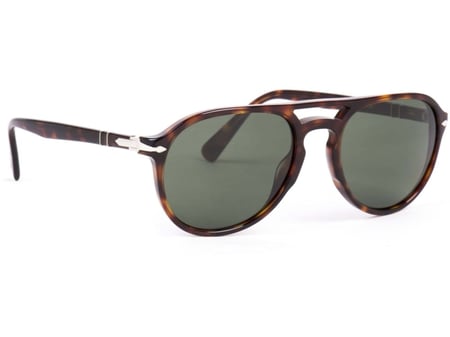 نظارة شمسية بيرسول افياتور رجالية PE 3235-S 24-31 بتصميم هافانا بني