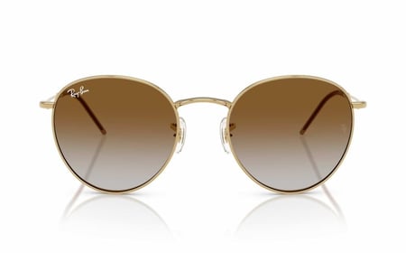 نظارة شمسية راي بان دائري ريفيرس RB R0103S 001-CB معدني ذهبي