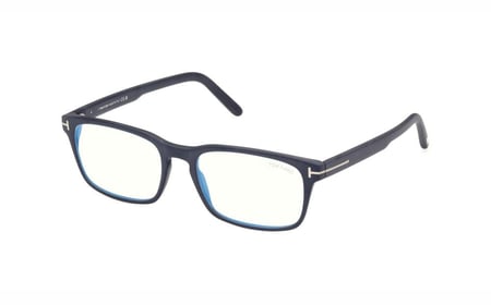 نظارة توم فورد طبية رجالي مستطيل FT5938-B091 54 بإطار أزرق