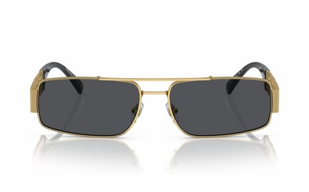 نظارة فيرزاتشي شمسية نسائية VE 2257 1002-87 بإطار معدني ذهبي