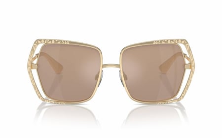 نظارة شمسية دولتشي أند غابانا DG 2306 4885A ذهبي بني