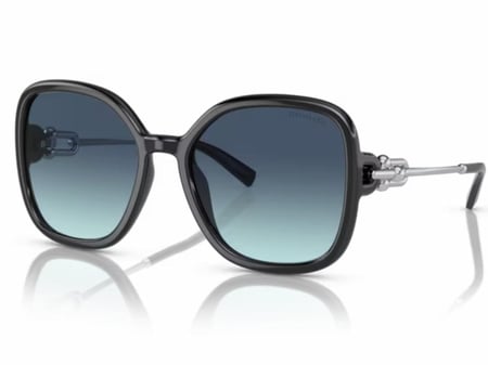 نظارة شمسية تيفاني نسائية مربعة TF 4202-U 8342-9S زرقاء مدرجة