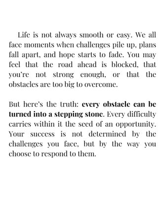 Despite The Challenges, I Will Succeed