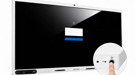 شاشة سبارك التفاعلية، شاشة لمس 75 بوصة، بدقة 4K UHD، ذاكرة رام 32 جيجابايت، سعة تخزين 256 جيجابايت .فيديو كونفرنس 48 ميجا بيكسل و 8 مايكروفونات، SPARQ SMART Interactive Screens