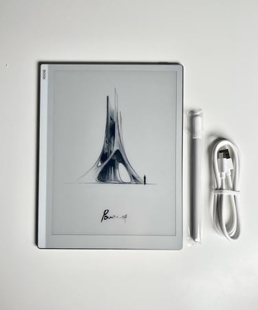 (مستعمل) بووكس جو 10.3 (أبيض) 4GB 64GB جهاز لوحي بشاشة حبر إلكتروني بدون إضاءة | (125525412B0154) (Pre-Owned) BOOX Go 10.3