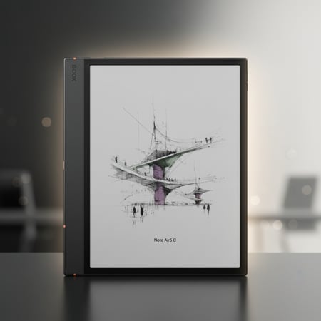 بووكس نوت اير5 سي 6GB 64GB جهاز لوحي بشاشة حبر إلكتروني ملون | BOOX Note Air5 C