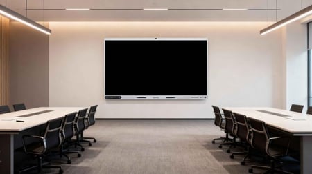 شاشة سبارك التفاعلية، شاشة لمس 75 بوصة، بدقة 4K UHD، ذاكرة رام 32 جيجابايت، سعة تخزين 256 جيجابايت .فيديو كونفرنس 48 ميجا بيكسل و 8 مايكروفونات، SPARQ SMART Interactive Screens